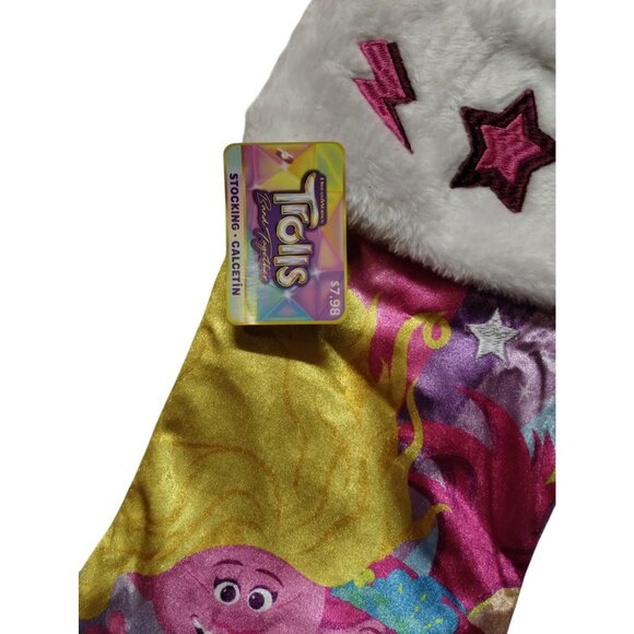 Trolls 19 Inch Kids Plush Poppy Christmas Stocking - Picture 5 of 6